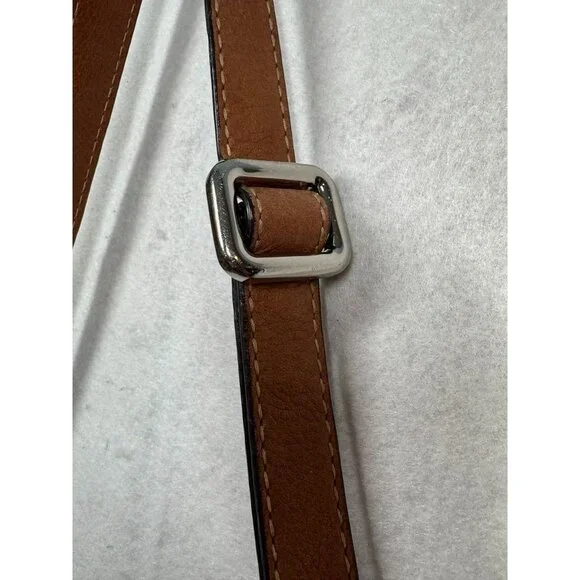 Fossil Gaby Crossbody Bag Metallic Bronze Leather Shoulder Messenger Bag Purse